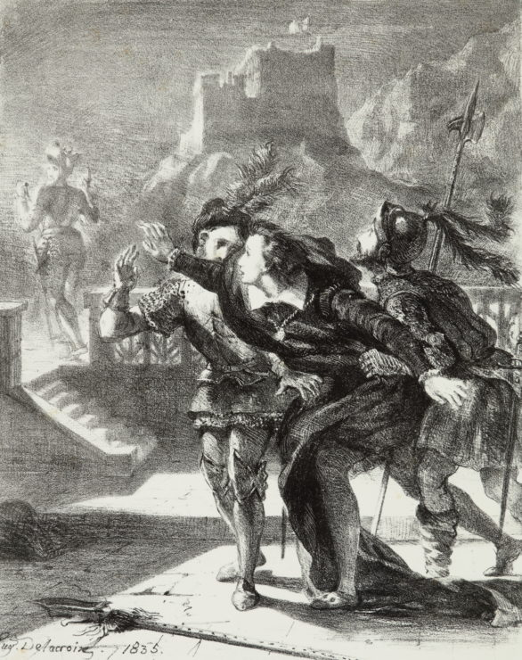Hamlet Tries to Follow His Father's Ghost