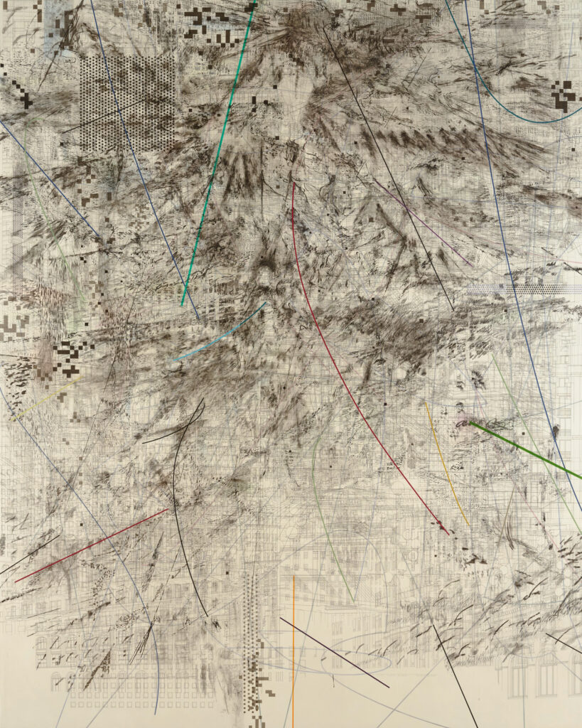 Mogamma (A Painting in Four Parts): Part 2 by Julie Mehretu Mogamma by Julie Mehretu